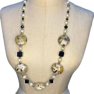 Art Deco Retro elegant necklace with 925 sterling silver